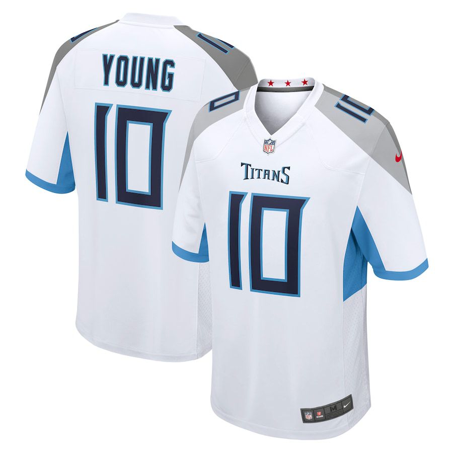 Men Tennessee Titans #10 Vince Young Nike White Retired Player Game NFL Jersey->tennessee titans->NFL Jersey